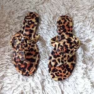 Tory Burch Cheetah Print Miller Sandals